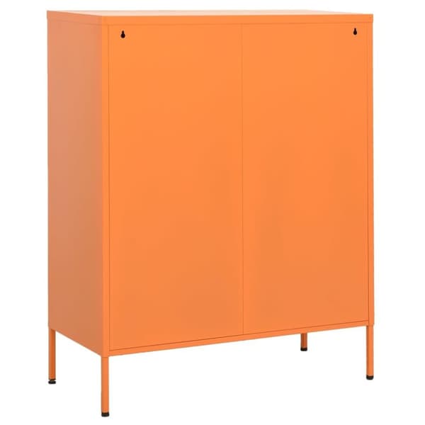 vidaXL Oppbevaringsskap oransje 80x35x101,5 cm stål