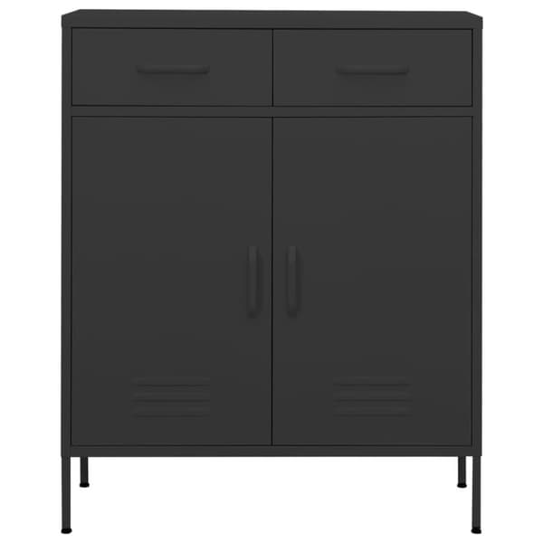 vidaXL Oppbevaringsskap antrasitt 80x35x101,5 cm stål
