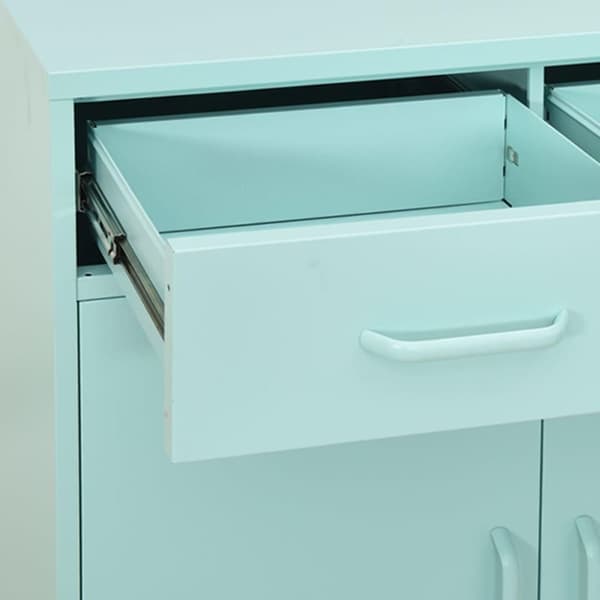 vidaXL Förvaringsskåp mintgrön 80x35x101,5 cm stål
