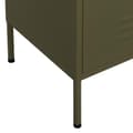 Miniatyrbillede 9 af 10: vidaXL opbevaringsskab 80x35x101,5 cm stål olivengrøn