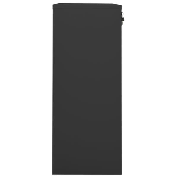 vidaXL Kontorskap antrasitt 90x40x102 cm stål