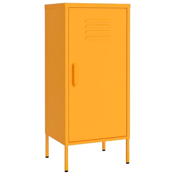 vidaXL opbevaringsskab 42,5x35x101,5 cm stål sennepsgul