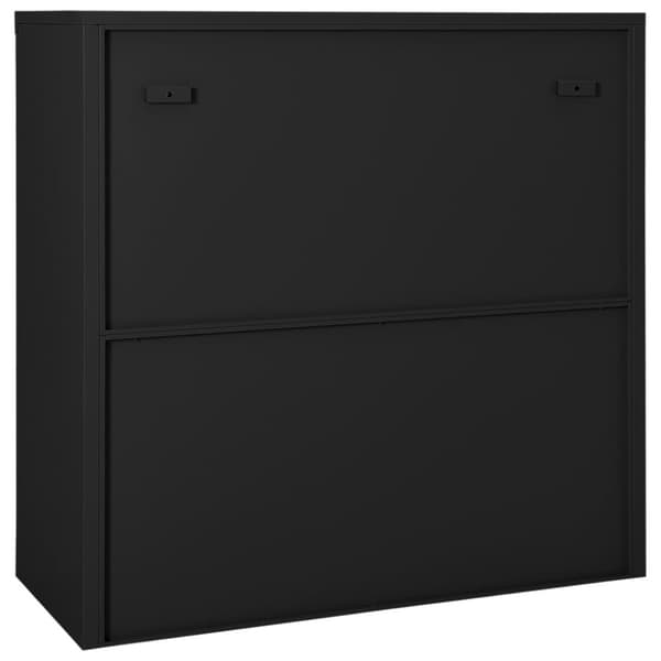 vidaXL Skap med skyvedør 90x40x90 cm stål antrasitt