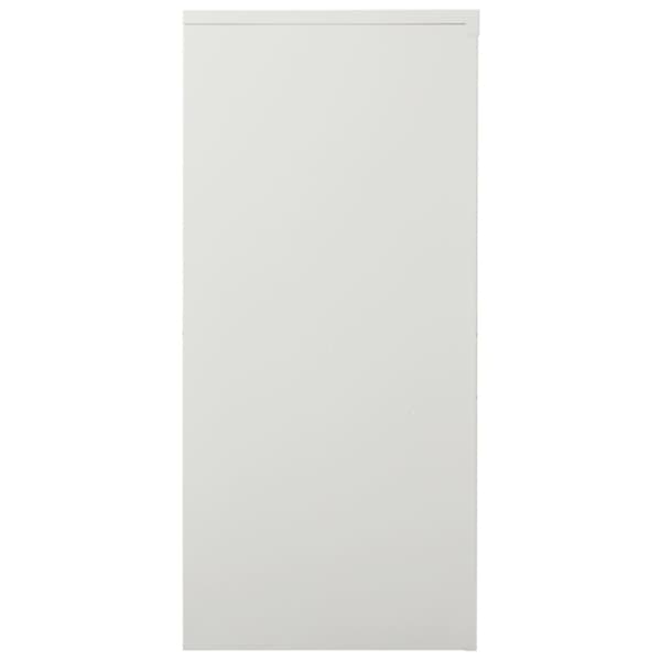 vidaXL Dokumentskåp med skjutdörr ljusgrå 90x40x90 cm stål