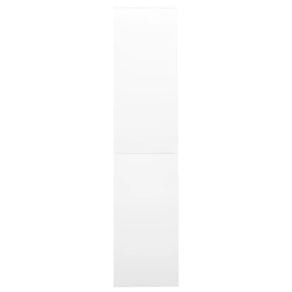 vidaXL Toimistokaappi liukuovella valkoinen 90x40x180 cm teräs
