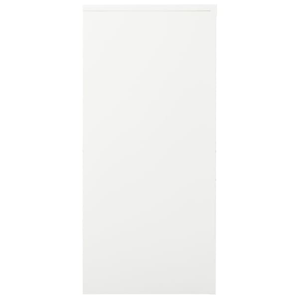 vidaXL Liukuovikaappi valkoinen 90x40x90 cm teräs