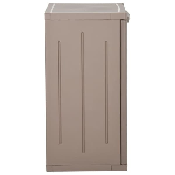 vidaXL Oppbevaringsskap for hage brun 65x45x88 cm PP treutseende