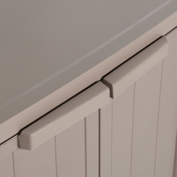 vidaXL Oppbevaringsskap for hage brun 65x45x88 cm PP treutseende
