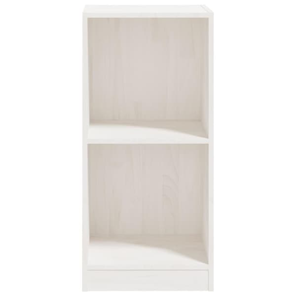 vidaXL Sideskap hvit 35,5x33,5x76 cm heltre furu
