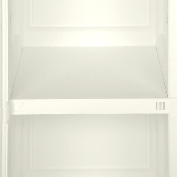 vidaXL plastikskab 40x43x85,5 cm trædesign vaniljehvid