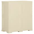 Miniatyrbillede 3 af 9: vidaXL plastikskab 79x43x85,5 cm trædesign angorahvid