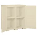 Miniatyrbillede 4 af 9: vidaXL plastikskab 79x43x85,5 cm trædesign angorahvid