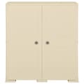 Miniatyrbillede 1 af 9: vidaXL plastikskab 79x43x85,5 cm trædesign angorahvid