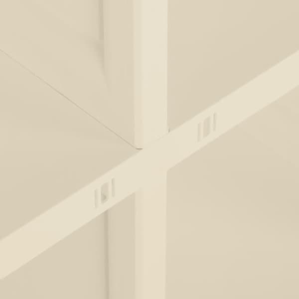 vidaXL Plastskap 79x43x85,5 cm tredesign hvit angora