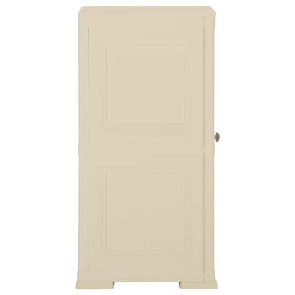 vidaXL plastikskab 40x43x85,5 cm trædesign angorahvid