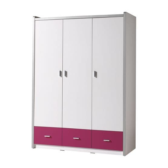 Garderob - Bonny 3 Dörrar - Fuchsia