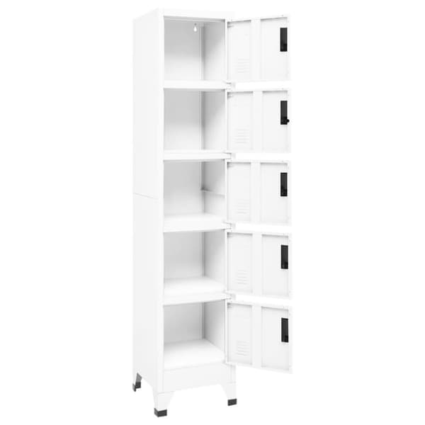 vidaXL skab 38x40x180 cm stål hvid