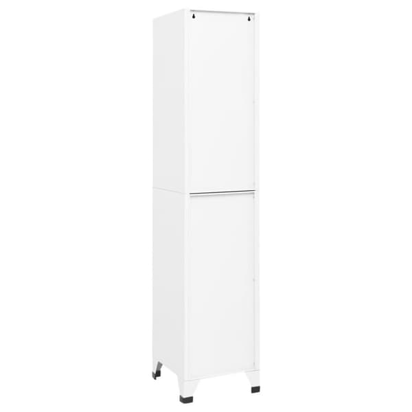 vidaXL skab 38x40x180 cm stål hvid