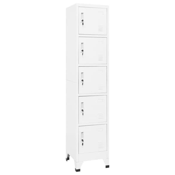 vidaXL skab 38x40x180 cm stål hvid