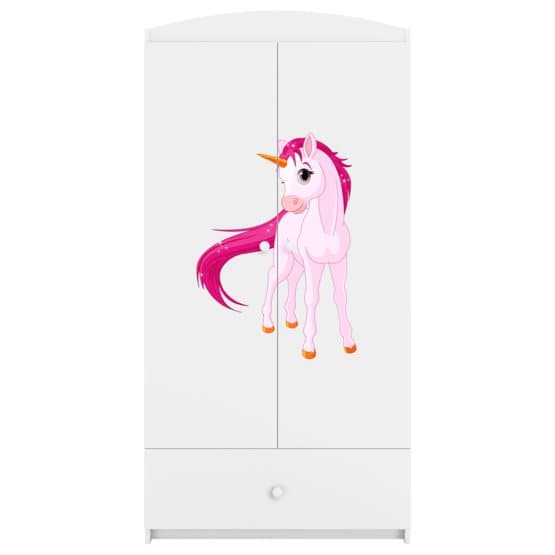 Garderob Babydreams Vit - Unicorn