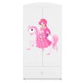 Miniatyrbild 2 av 3: Garderob Babydreams Vit - Princess On Horse