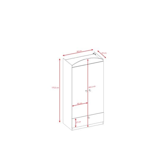 Garderobe Babydreams Hvid - Brandbil