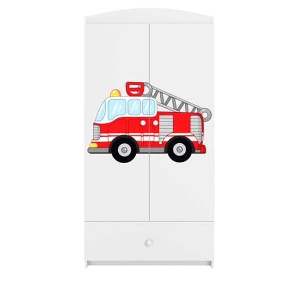Garderob Babydreams Vit - Fire Truck