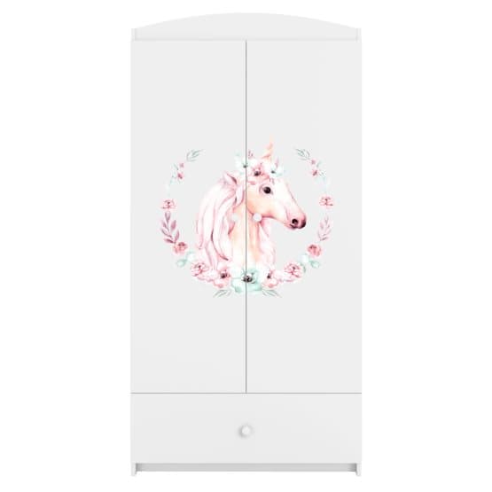 Garderobe Babydreams Hvid - Hest