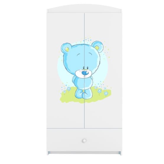 Garderob Babydreams Vit/Blå - Bear