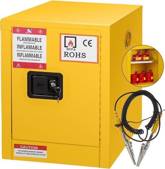 Flytande skåp 12 gallon | Säkerhetsskåp | För farliga vätskor Fire Safe | Lagring