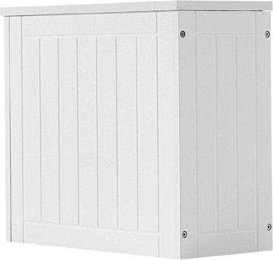 Förvaringsskåp | Skåp | Vit | Fristående | Bambu | 37 x 33 x 18 cm | Skänk