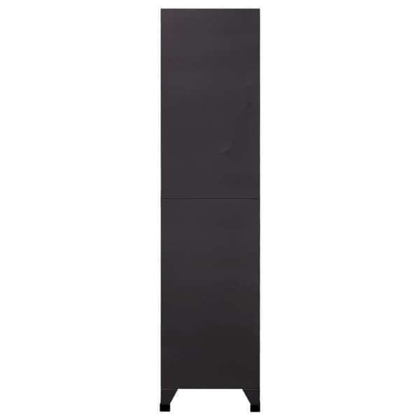 vidaXL Oppbevaringsskap antrasitt 90x40x180 cm stål