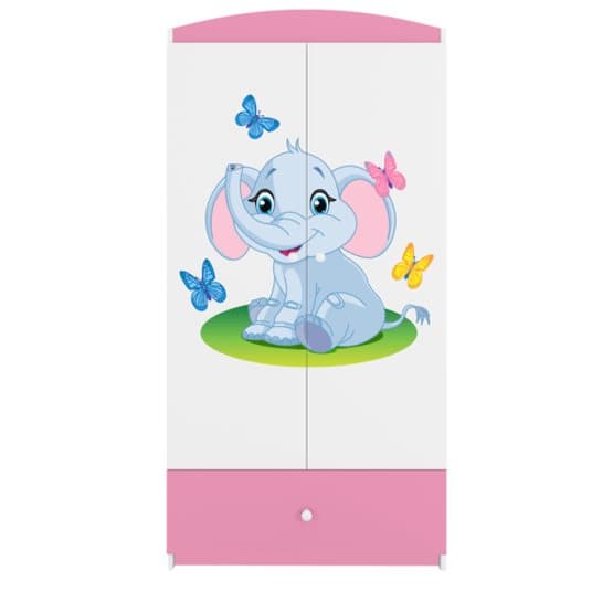 Garderob Babydreams Rosa - Elephant
