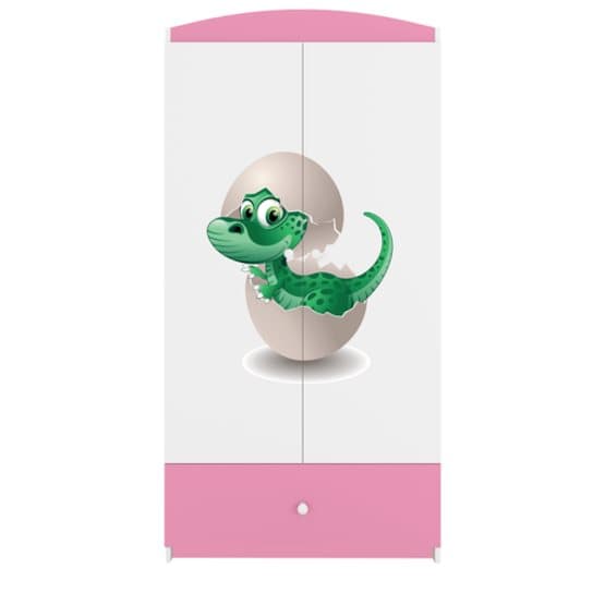 Garderob Babydreams Rosa - Dinosaur