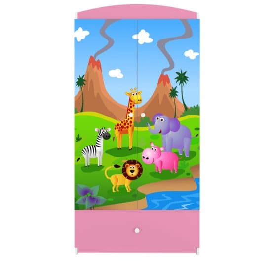 Vaatekaappi Babydreams Pink - Safari