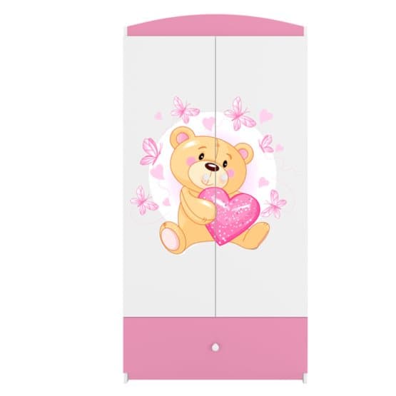 Garderob Babydreams Rosa - Bear With Butterflies