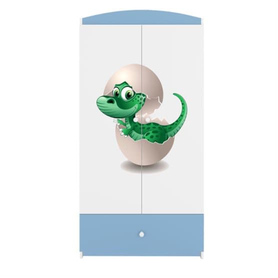 Garderob Babydreams Blå - Dinosaur