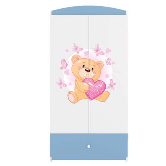 Garderob Babydreams Blå - Bear With Butterflies