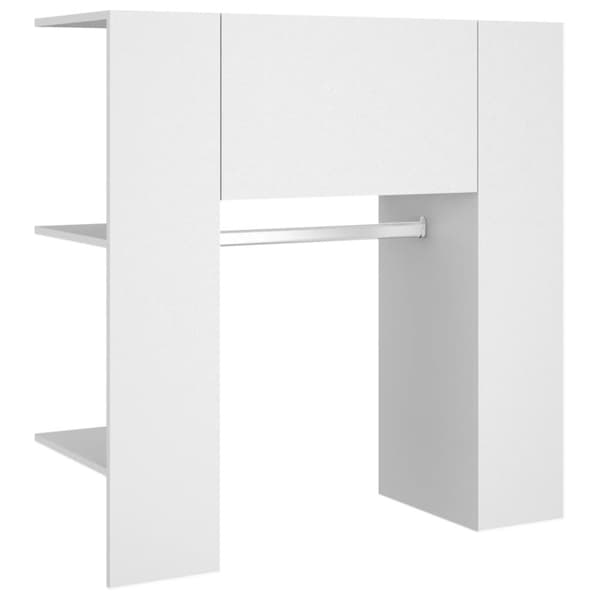 vidaXL Gangskap hvit 97,5x37x99 cm konstruert tre