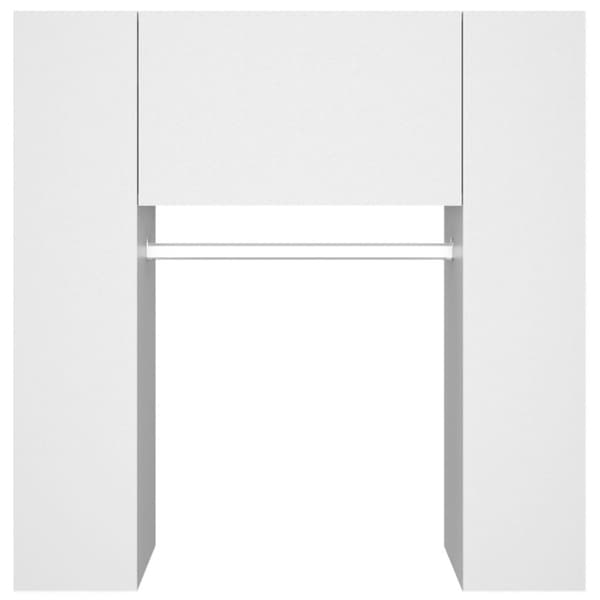 vidaXL Gangskap hvit 97,5x37x99 cm konstruert tre