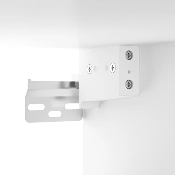 vidaXL Gangskap hvit 97,5x37x99 cm konstruert tre