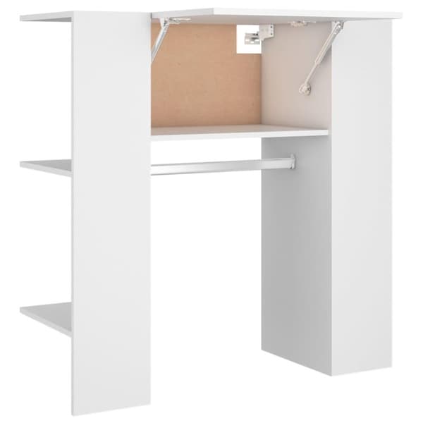 vidaXL Gangskap hvit 97,5x37x99 cm konstruert tre