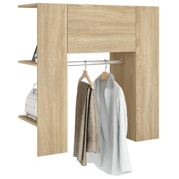 vidaXL Hallskåp sonoma-ek 97,5x37x99 cm konstruerat trä