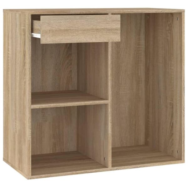 vidaXL Sminkeskap sonoma eik 80x40x75 cm konstruert tre