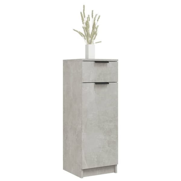 vidaXL Baderomsskap betonggrå 32x34x90 cm konstruert tre