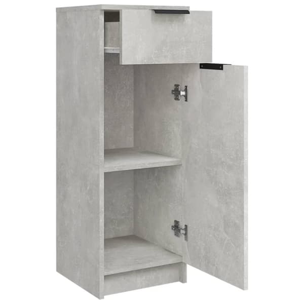 vidaXL Baderomsskap betonggrå 32x34x90 cm konstruert tre