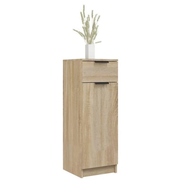 vidaXL Baderomsskap sonoma eik 32x34x90 cm konstruert tre