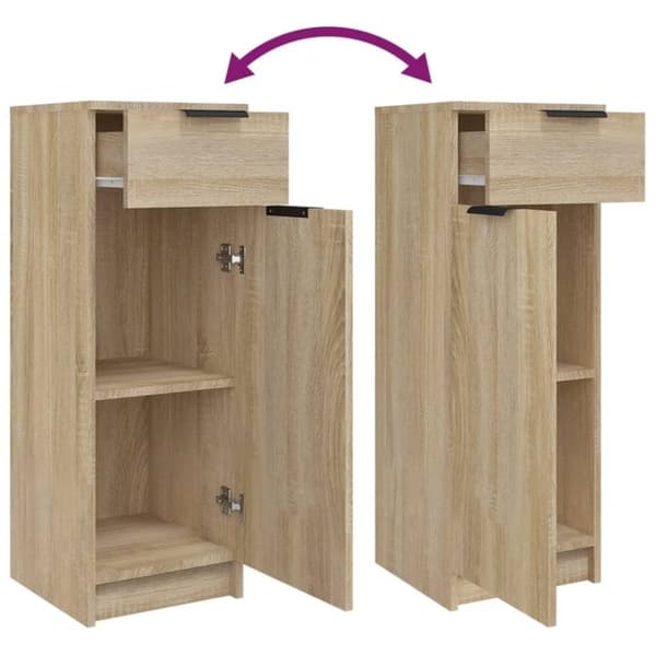 vidaXL Baderomsskap sonoma eik 32x34x90 cm konstruert tre