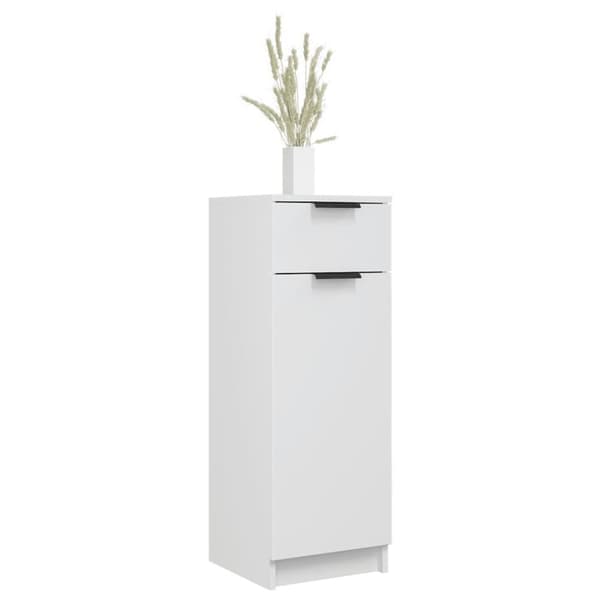 vidaXL Baderomsskap hvit 32x34x90 cm konstruert tre