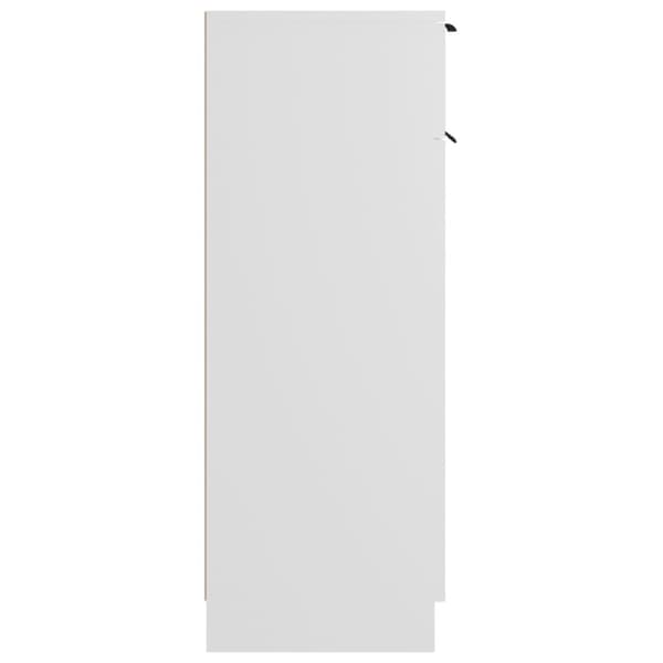 vidaXL Baderomsskap hvit 32x34x90 cm konstruert tre